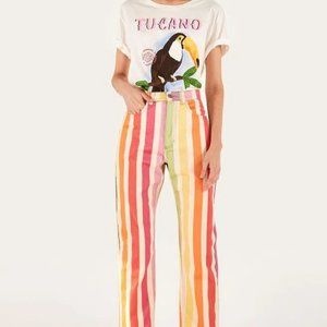 Farm Rio Striped Pants